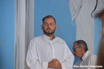 Misa y procesión religiosa en Cazadores  (Foto Francisco Javier Santana)